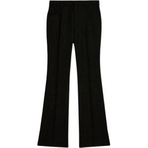 Ami Paris, Dames, Broeken, Zwart, Maat: S Wol,