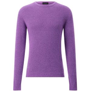 Roberto Collina, Heren, Truien, Paars, Maat: 2XL Kasjmier,
