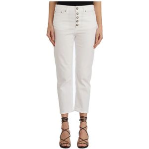 Dondup, Dames, Broeken, Wit, Maat: W25