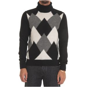 Gran Sasso, Heren, Truien, Zwart, Maat: M Wol,