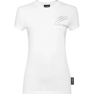 Plein Sport - Slim Fit - T-Shirt - Zwart - Stretch Katoen Jersey