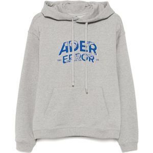 Ader Error, Heren, Sweatshirts & Hoodies, Grijs, Maat: L Katoen,