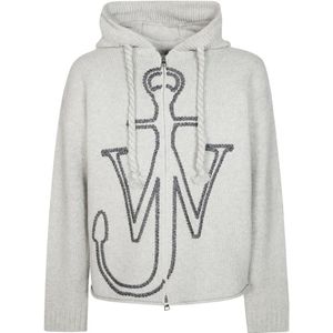JW Anderson, Heren, Sweatshirts & Hoodies, Grijs, Maat: S