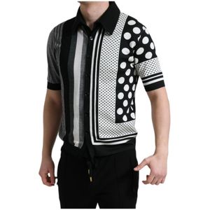 Dolce & Gabbana, Heren, Truien, Zwart, Maat: XS Katoen,