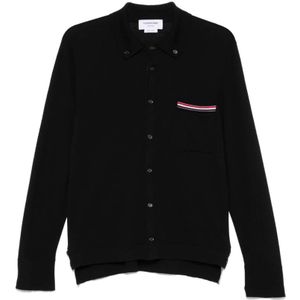 Thom Browne, Heren, Truien, Zwart, Maat: XL