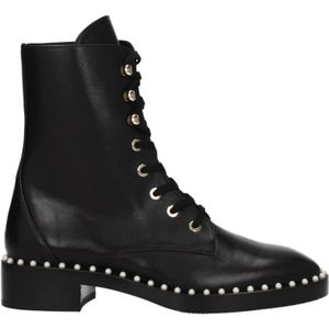 Stuart Weitzman, Dames, Schoenen, Zwart, Maat: 36 1/2 EU Leer,