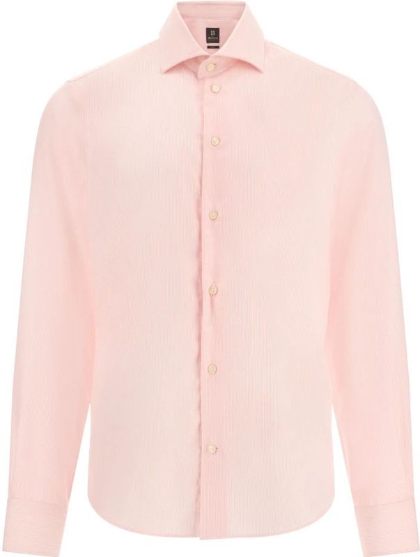 Boggi Milano - Ultimate Non Iron Slim Fit - Overhemd - Roze - Katoen