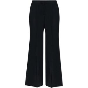 Jil Sander, Dames, Broeken, Zwart, Maat: S Wol,