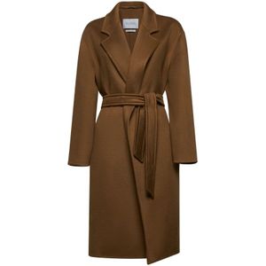 Max Mara, Dames, Mantels, Bruin, Maat: XS Kasjmier,