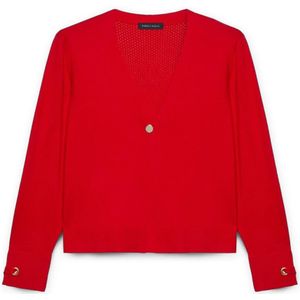 Fiorella Rubino, Dames, Truien, Rood, Maat: XS Nylon,