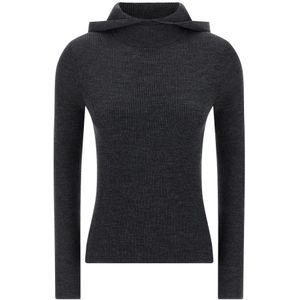 P.a.r.o.s.h., Dames, Sweatshirts & Hoodies, Grijs, Maat: M Wol,