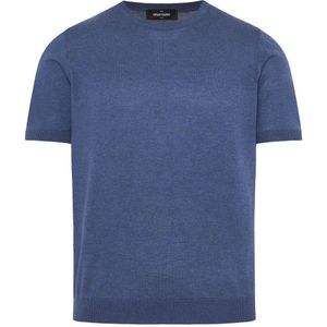 Gran Sasso, Heren, Tops, Blauw, Maat: L Zijde,