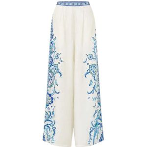 Camilla, Dames, Broeken, Veelkleurig, Maat: S Zijde,