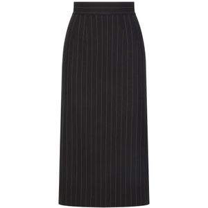 Dolce & Gabbana, Dames, Rokken, Zwart, Maat: XS Zijde,