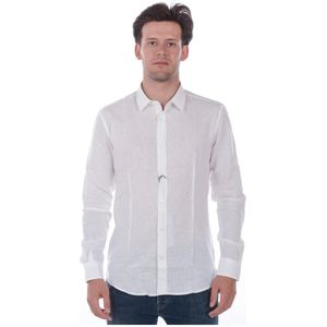 Daniele Alessandrini, Heren, Overhemden, Wit, Maat: L Katoen,