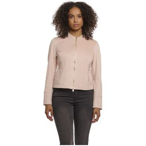 Rino&Pelle, Dames, Jassen, Roze, Maat: 2XL Leer,