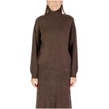 Liu Jo - Gesloten Trui - Bruin - Elegante Gesloten Trui met Fonkelende Details