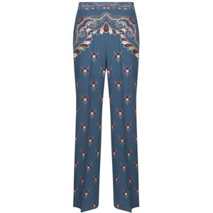 Etro, Dames, Broeken, Blauw, Maat: S Zijde,