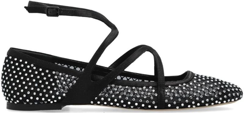 Jimmy Choo - Astoria - Schoenen - Zwart - Leer - Glanzende Details