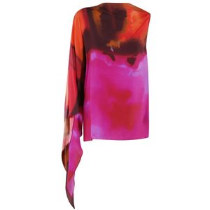 Gianluca Capannolo, Dames, Tops, Veelkleurig, Maat: S Zijde,