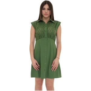 Liu Jo, Dames, Jurken, Groen, Maat: L