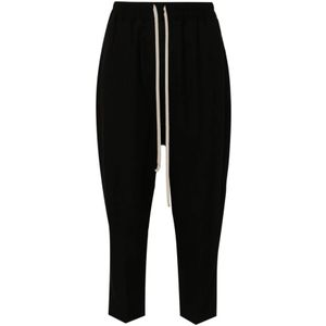 Rick Owens, Dames, Broeken, Zwart, Maat: 2XS Wol,