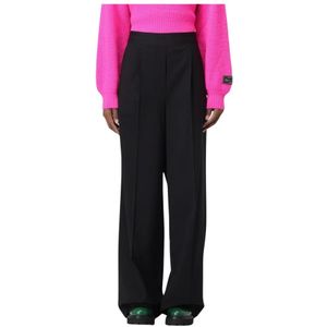 Msgm, Dames, Broeken, Zwart, Maat: XS