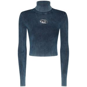 Diesel - M Anchor A Tn Top - Blauw - Lange Mouwen - Dames