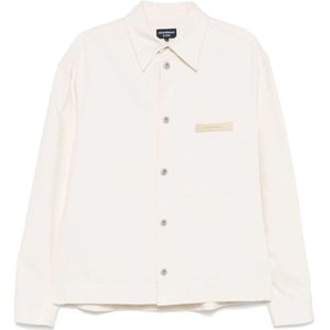Emporio Armani, Heren, Jassen, Beige, Maat: L