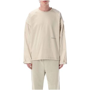 Oamc, Heren, Tops, Beige, Maat: XL Katoen,