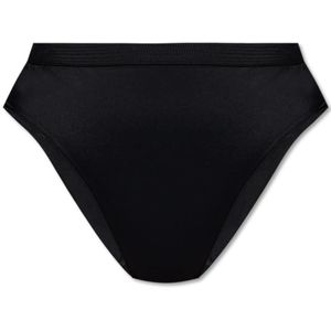 Versace, Dames, Badkleding, Zwart, Maat: XL Leer,