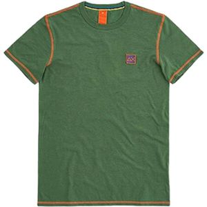 Sun68, Heren, Tops, Groen, Maat: M Katoen,