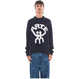 Arte Antwerp, Heren, Truien, Blauw, Maat: M Katoen,