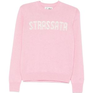 MC2 Saint Barth, Dames, Truien, Roze, Maat: S Wol,