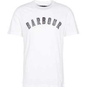 Barbour, Heren, Tops, Wit, Maat: XL Katoen,