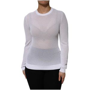 Dolce & Gabbana, Dames, Tops, Wit, Maat: S Viscose,