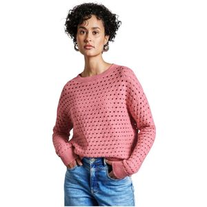 Street One - Gebreide Trui - Zacht - Ronde Halslijn - Gaatjespatroon