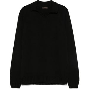 Zanone, Heren, Truien, Zwart, Maat: M Wol,