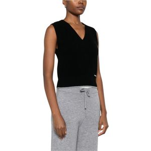 Pinko, Dames, Truien, Zwart, Maat: L Wol,