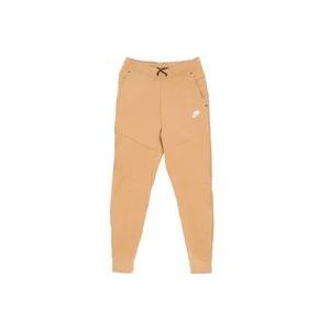 Nike Lichtgewicht Tech Fleece Sportbroek , Beige , Heren , Maat: L