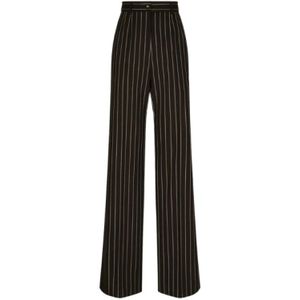 Dolce & Gabbana, Dames, Broeken, Bruin, Maat: L Wol,