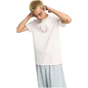 Fred Perry, Heren, Tops, Wit, Maat: S