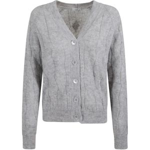 Peserico, Dames, Truien, Grijs, Maat: L