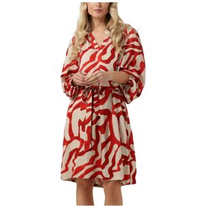 Minus - Jassie - Jurk - Rood - Katoen