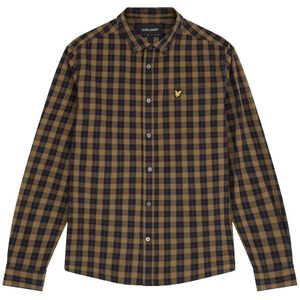 Lyle & Scott, Heren, Overhemden, Zwart, Maat: S Katoen,