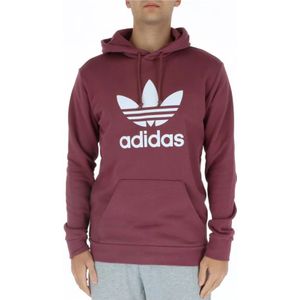 Adidas, Heren, Sweatshirts & Hoodies, Rood, Maat: S Katoen,