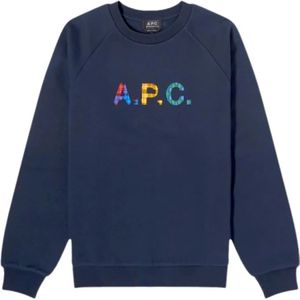 A.p.c., Dames, Sweatshirts & Hoodies, Blauw, Maat: M