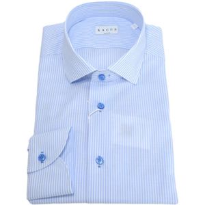 Xacus, Heren, Overhemden, Blauw, Maat: 5XL Katoen,