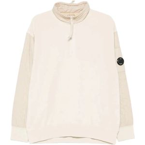 C.p. Company, Heren, Sweatshirts & Hoodies, Beige, Maat: M Fleece,