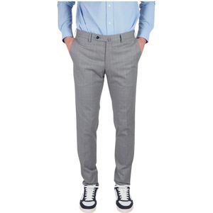 PT Torino, Heren, Broeken, Grijs, Maat: M Katoen,